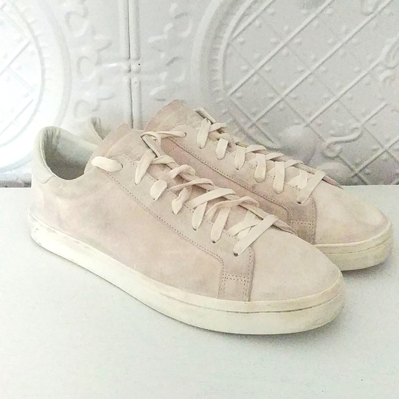 Adidas Court Vantage Originals Off white suede sneakers size 12 - Picture 2 of 8